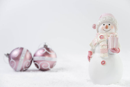 Snowman and christmasの写真素材