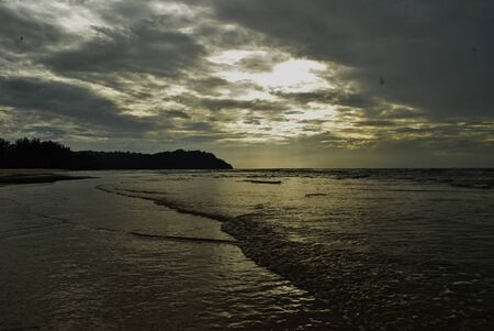 A cloudy morning at Chendor, Malaysiaの写真素材
