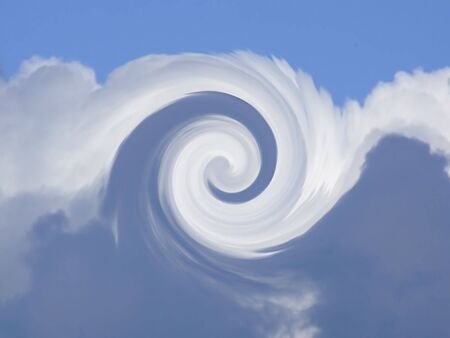 swirling blue and white backgroundの写真素材