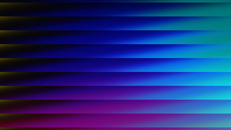 A mesmerizing abstract background featuring horizontal bands of color, shifting from dark blue to...