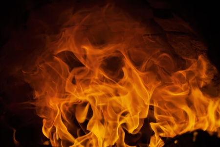 The fire was taken in natural environment.の写真素材