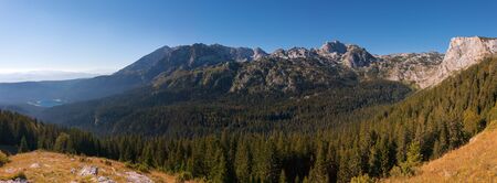 Wonderful view to mountains in the national park Durmitorの写真素材