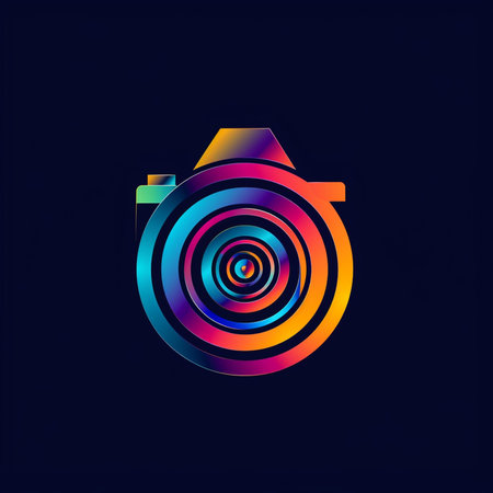 Camera logo. Photo camera icon. Vector illustration. Eps 10.の素材