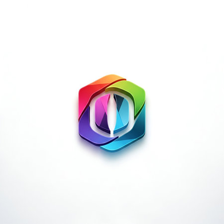 Colorful shield icon isolated on white background. 3d illustration.の素材