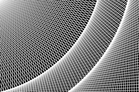White intersected lines on black. Abstract grid pattern.のイラスト素材
