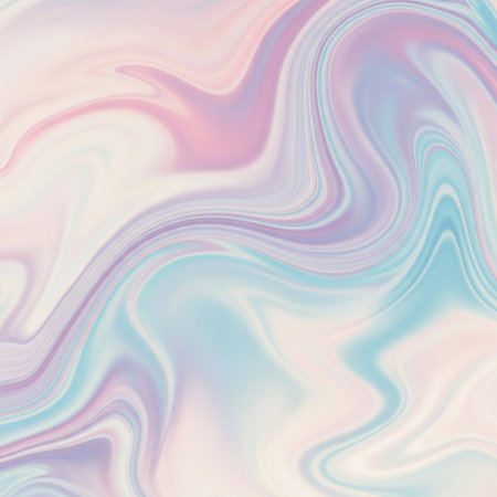 Abstract background with a psychedelic pattern in pastel colors. Vector illustration.の素材