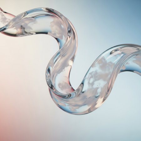 Water splash on white background. 3d rendering, 3d illustration.の素材