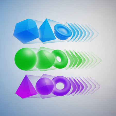 3D abstract background with geometric shapes. Vector illustration. Eps 10.の素材