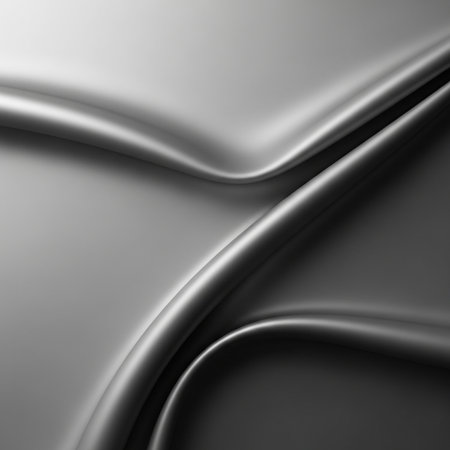 Abstract background with folds of black satin cloth. 3d render illustrationの素材