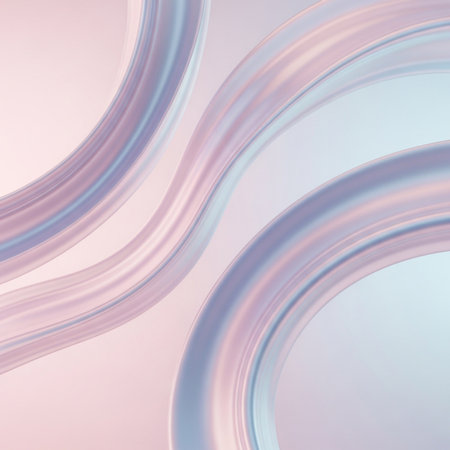 abstract background with smooth lines in pastel colors, 3d renderの素材