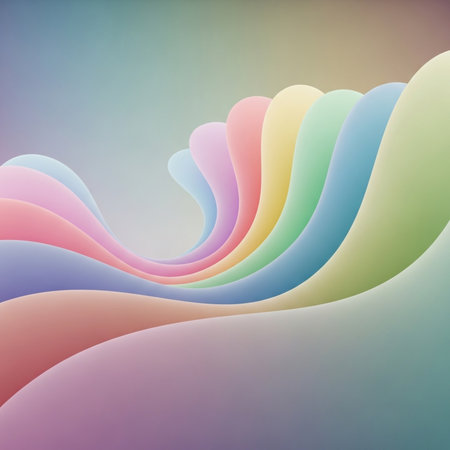 abstract background with colorful waves. Vector illustration for your design.の素材