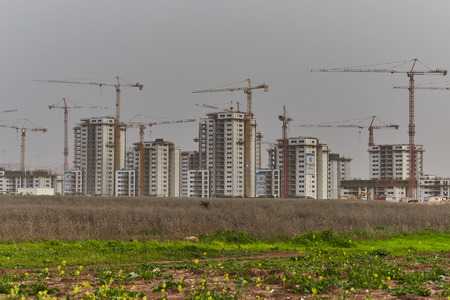 Raanana - 20 February 2017: Construction site in Israelのeditorial素材