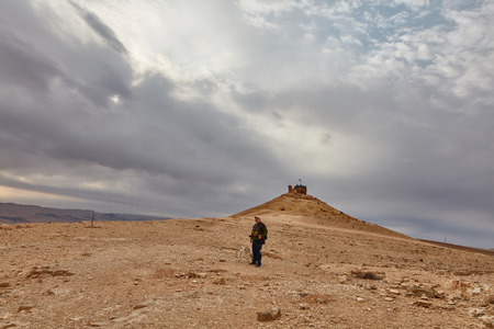 Maktesh Ramon place in the Negev desert, Israelのeditorial素材