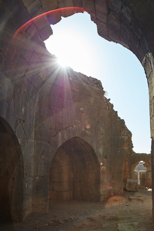 Nimrod tower ruins, north Israelの写真素材