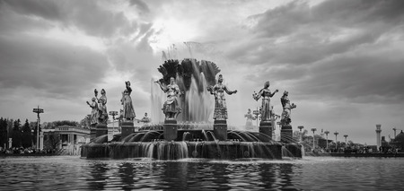 Russia, Moscow, VDNH park in the center