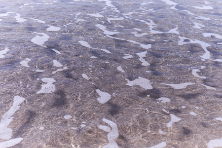 Very clear sea water, you can see the sandのeditorial素材