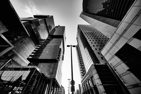 Tel-Aviv - 9 December, 2016: Tall buildings in Tel Aviv city center.のeditorial素材