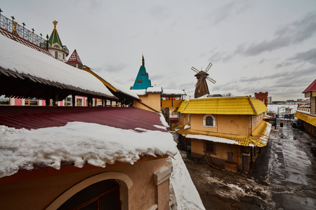 Izmailovsky Kremlin famous landmark in Moscow.のeditorial素材