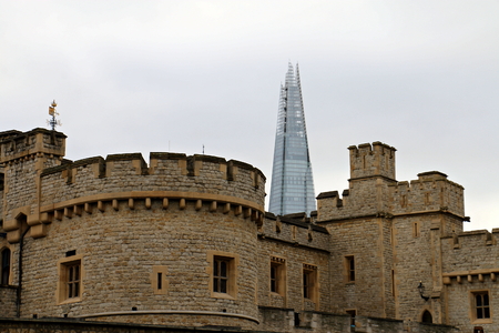 Tower of London and Shardのeditorial素材