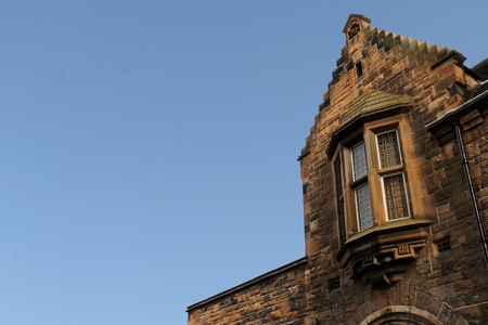 Stepped Gable in Edinburgh, Scotlandの写真素材
