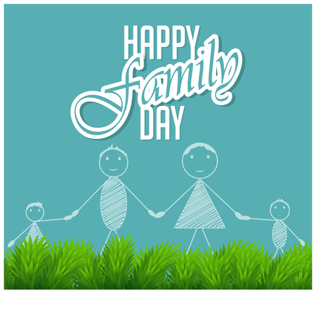 Creative vector abstract for International Day of Families with nice and creative design illustration.のイラスト素材