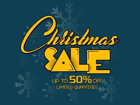 Nice and beautiful abstract for Christmas Sale or Winter Sale with nice and creative design illustration.のイラスト素材