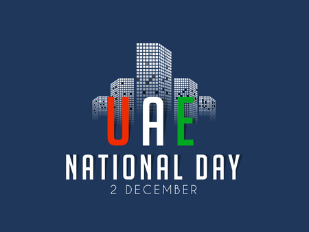 Nice and beautiful abstract for UAE National Day with nice and creative design illustration.のイラスト素材