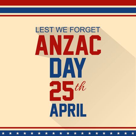 A nice and beautiful abstract for Anzac Day with nice and creative design illustration.のイラスト素材