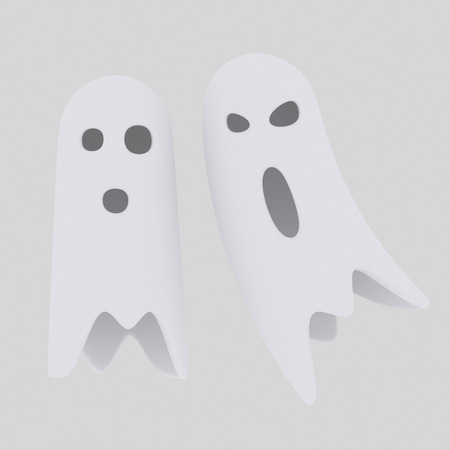 Halloween Ghost .3d illustrationの写真素材