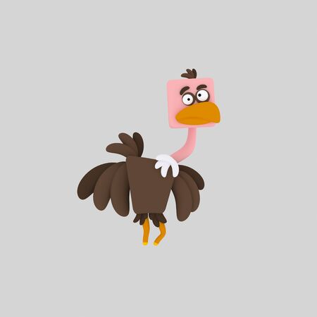 Vulture. 3d illustration.の写真素材