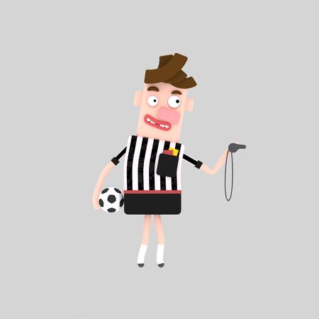 Referee man 3d illustrationの写真素材