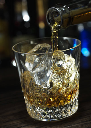 Whisky glassの写真素材