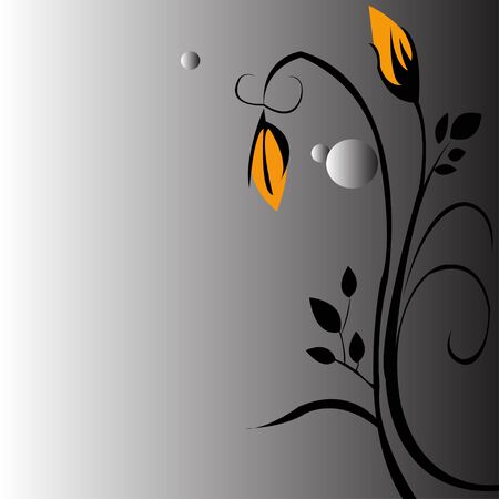 Floral background, vector.のイラスト素材