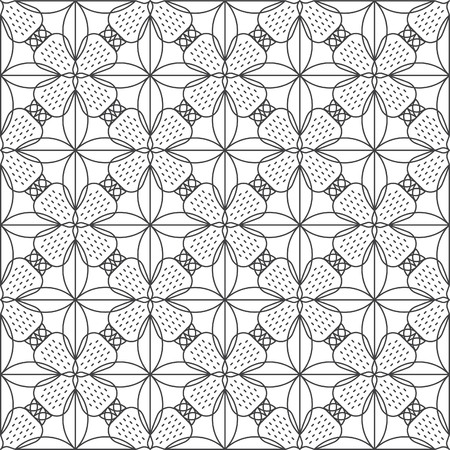 Overlapping lines strawberry patternのイラスト素材