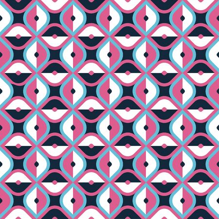 Abstract geometrical blue and purple colors patternのイラスト素材