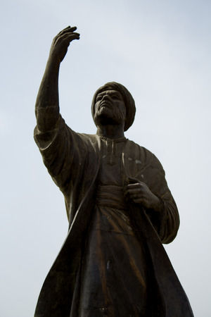 Statue Arab poet Abu Tayyib Al-Mutanabbiのeditorial素材