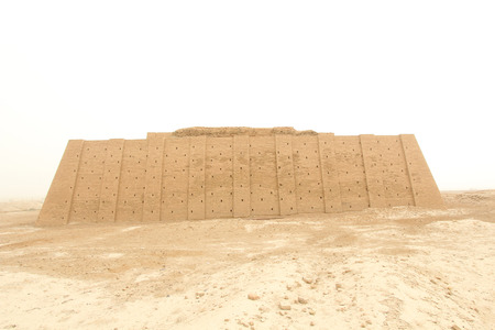 Picture of Ziggurat of Ur   and One of the most important monuments in Iraq and that goes back to the Sumerian period Which are located in the province of Dhi Qar in southern Iraq.の写真素材