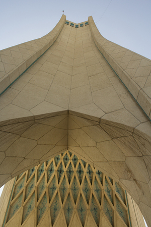 Image Azadi Tower in the Iranian capital Tehran, It is the most important monument in Iran and also called Statue of Liberty, It is a place for military reviews and protests in Iran.のeditorial素材