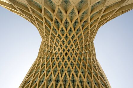 Image Azadi Tower in the Iranian capital Tehran, It is the most important monument in Iran and also called Statue of Liberty, It is a place for military reviews and protests in Iran.のeditorial素材