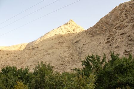 Beautiful tourist area containing waterfalls, mountains and plateaus, It is close to the city of Mashhad in Iran. Frequented by a lot of tourists during their visit to Iran.のeditorial素材