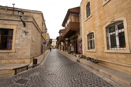 is the historical core of Baku, the capital of Azerbaijan,  including the Palace of the Shirvanshahs and Maiden Tower, became the first location in Azerbaijan to be classified as a World Heritage Site by UNESCO.のeditorial素材