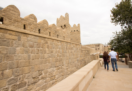 is the historical core of Baku, the capital of Azerbaijan,  including the Palace of the Shirvanshahs and Maiden Tower, became the first location in Azerbaijan to be classified as a World Heritage Site by UNESCO.のeditorial素材