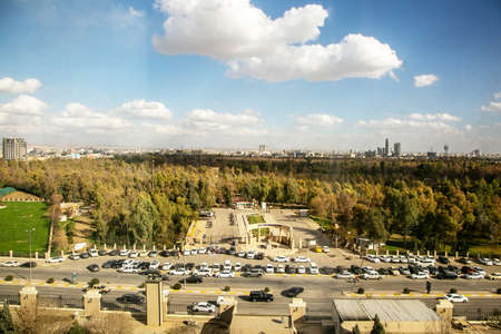Erbil, Iraq -  13 Mar, 2022 : ariel picture for Erbil city in the north of iraq in Kurdistan Region,...