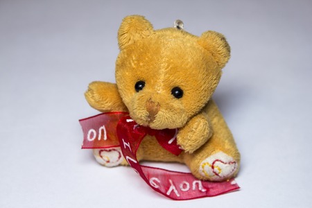 Teddy Bear holding a heart Teddy Bearの写真素材