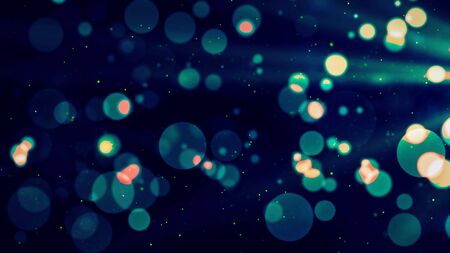 Abstract colorful glowing lights blurred particles footage