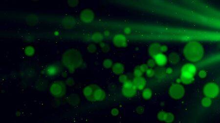 Abstract colorful glowing lights blurred particles footageの写真素材