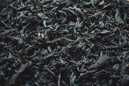 This Ceylon black tea dry background textureの写真素材