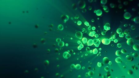 abstract colorful backdrop with oil drops and on water surface.の写真素材