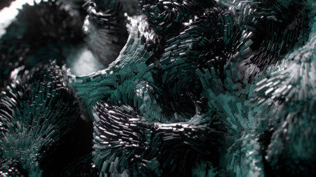3d rendering of abstract art video animations. 3d background with surreal movement of moving...