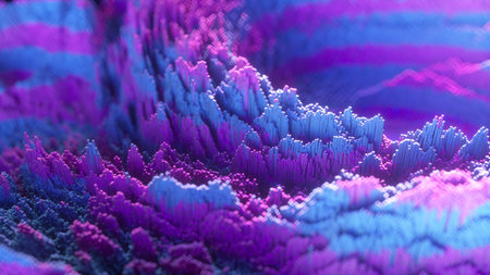 Abstract wave displacement surface. Abstract planet surface. Noise texture makes a highs and lows...